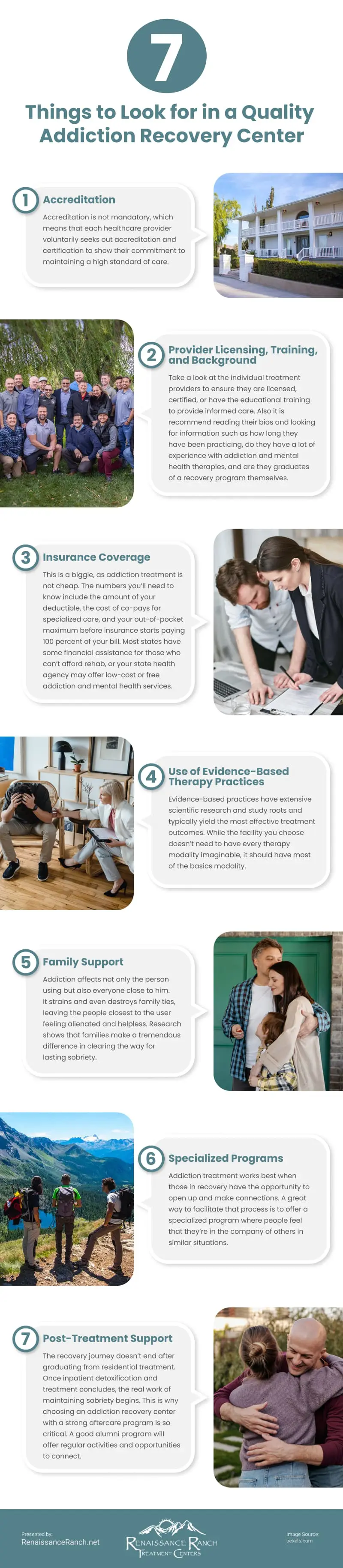 7 Things to Look for in a Quality Addiction Recovery Center Infographic 7 Things to Look for in a Quality Addiction Recovery Center Infographic