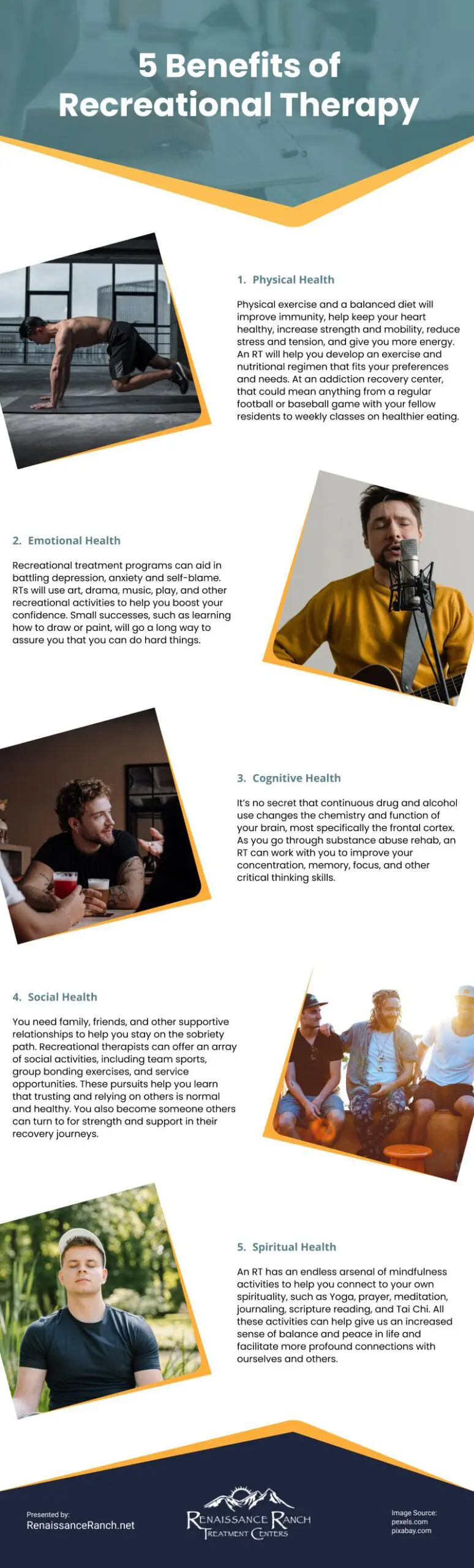 5 Benefits of Recreational Therapy Infographic 5 Benefits of Recreational Therapy Infographic