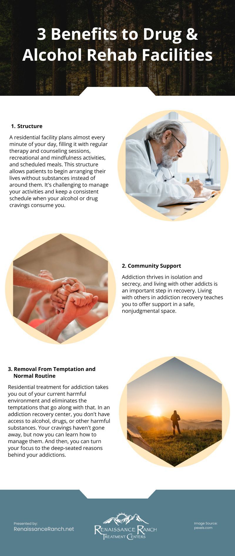 3 Benefits to Drug and Alcohol Rehab Facilities Infographic