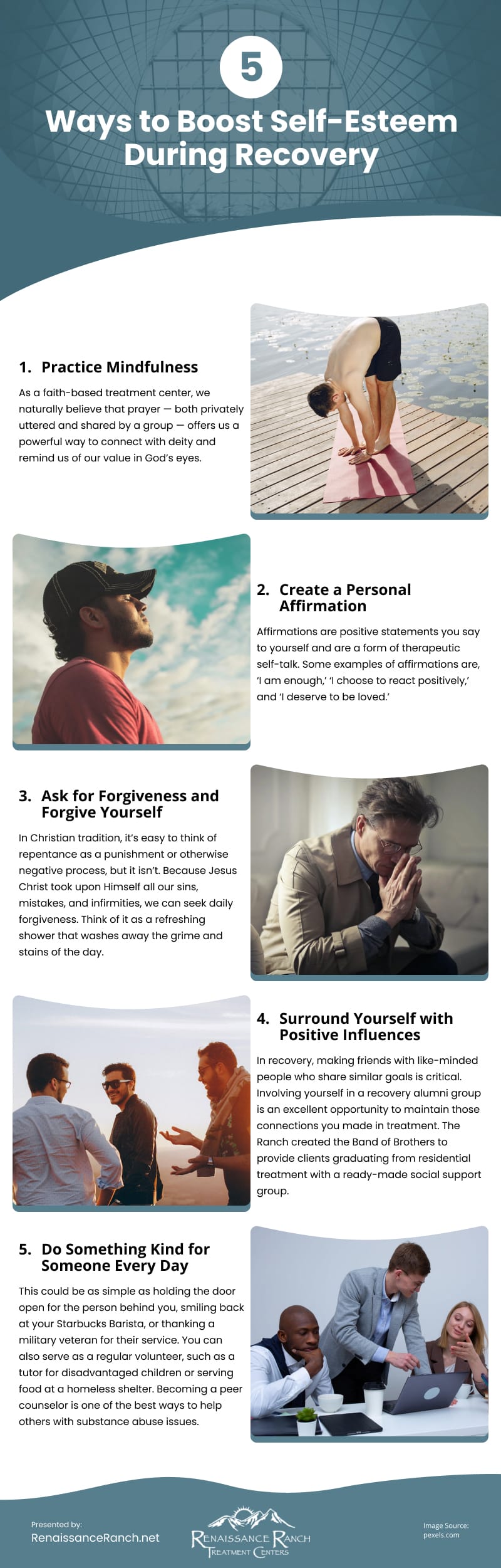 5 Ways to Boost Self-Esteem During Recovery Infographic