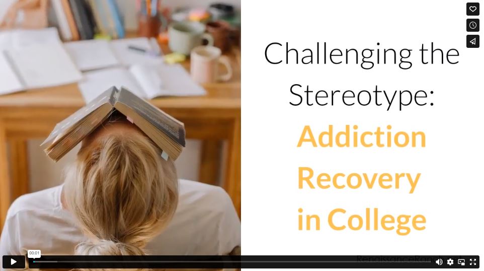 Challenging the Stereotype: Addiction Recovery in College