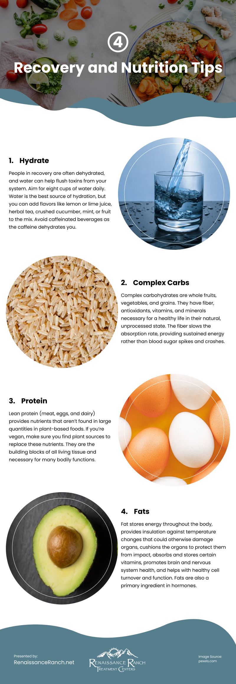 4 Recovery and Nutrition Tips Infographic