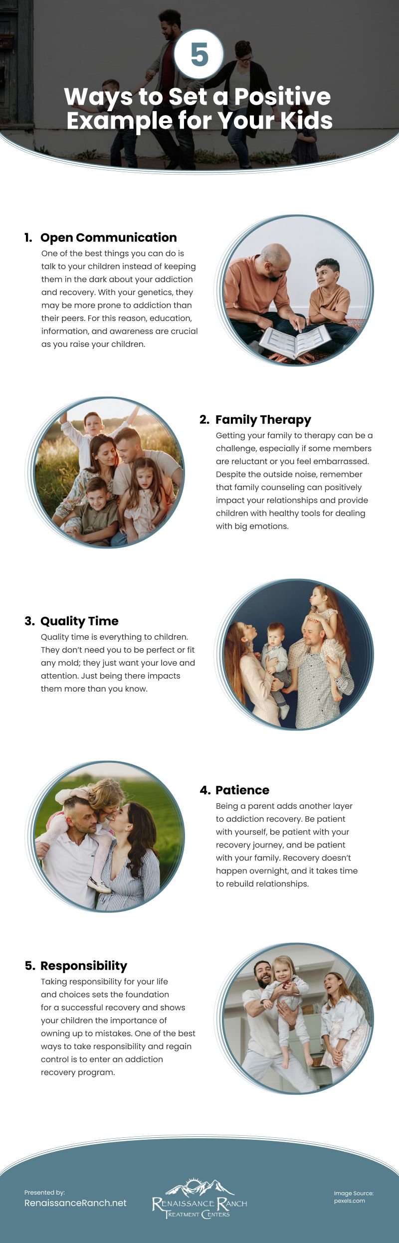 5 Ways to Set a Positive Example for Your Kids Infographic