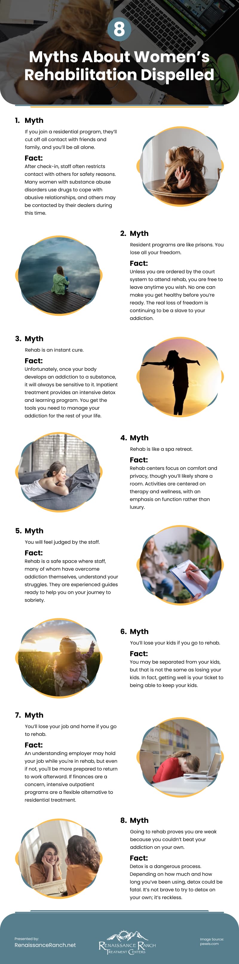 8 Myths About Women’s Rehabilitation Dispelled Infographic